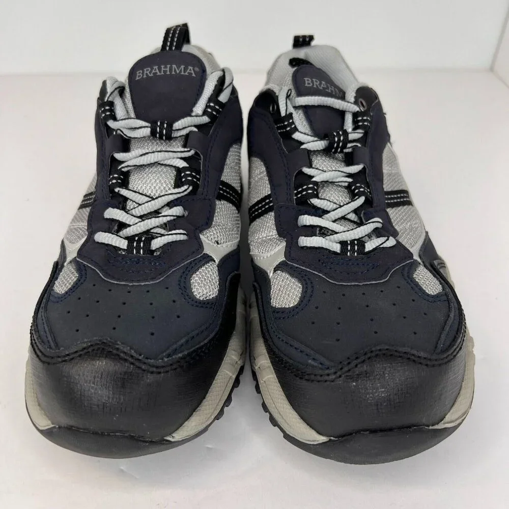 Brahma Womens 2540817 Amy Black Steel Toe Slip Resistant Size 7.5 Work Shoes
